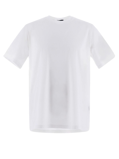 Shop Herno T-shirt Stretch Cotton Jersey Fabric In Bianco