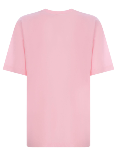Shop Dsquared2 Pink Cotton T-shirt In Rosa