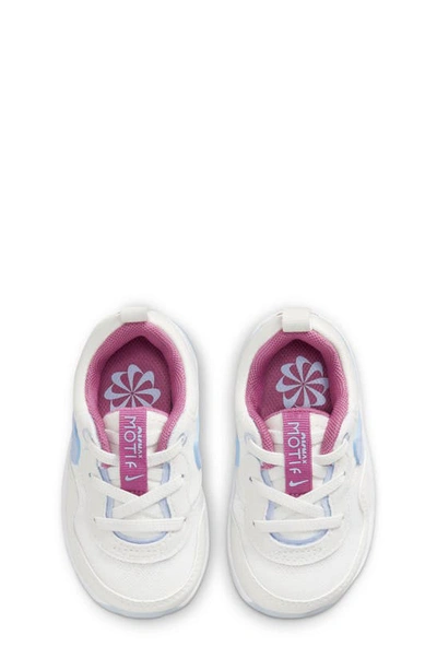 Shop Nike Kids' Air Max Motif Sneaker In White/ Fuchsia/ White/ Blue