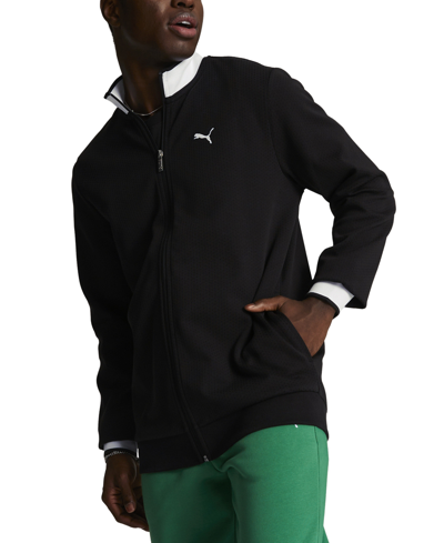 Shop Puma Men's Vintage Sport Regular-fit Full-zip Track Jacket In  Black