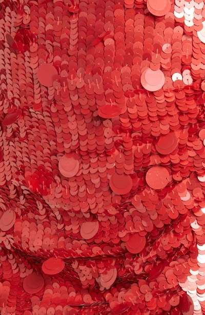 Shop Asos Design Sequin Cami Minidress In Red