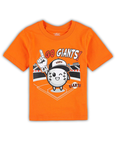 Shop Outerstuff Preschool Boys And Girls Orange San Francisco Giants Ball Boy T-shirt