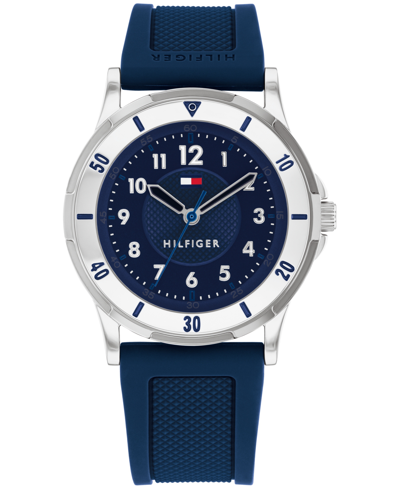 Shop Tommy Hilfiger Kids Quartz Blue Silicone Watch 34mm