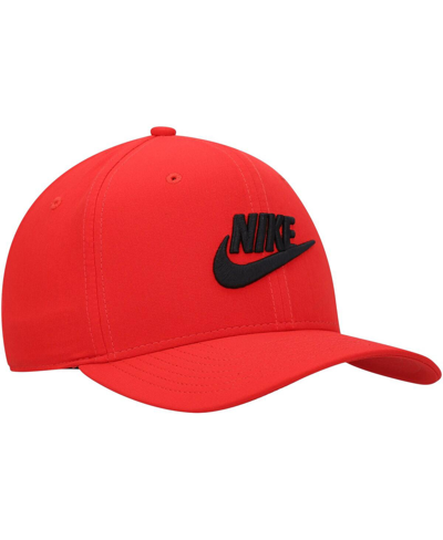 Shop Nike Men's  Red Classic99 Futura Swoosh Performance Flex Hat
