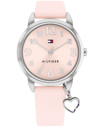 Shop Tommy Hilfiger Kids Quartz Pink Silicone Watch 34mm