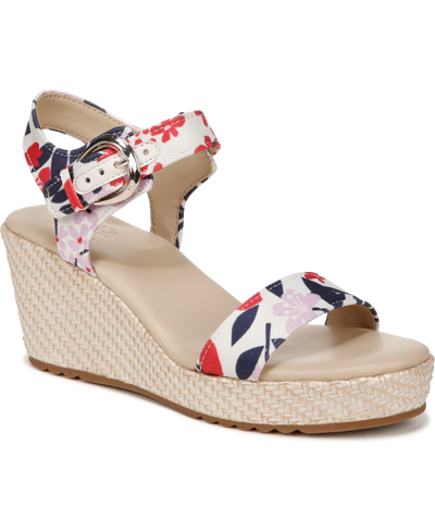 Shop Naturalizer Stella Wedge Sandals In Resort Floral Fabric