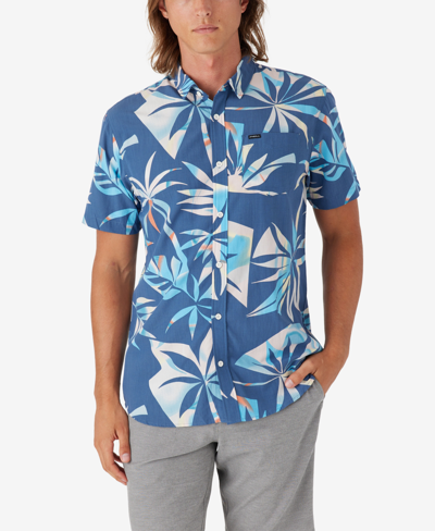 Shop O'neill Men's Oasis Eco Short Sleeve Standard Shirt In Indigo