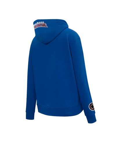 Pro Standard Navy Colorado Avalanche Classic Chenille Pullover Hoodie In Navy
