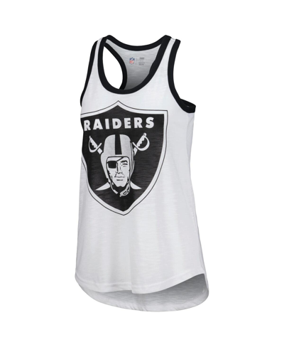 G-iii 4her By Carl Banks Women's  White Las Vegas Raiders Tater Tank Top In White