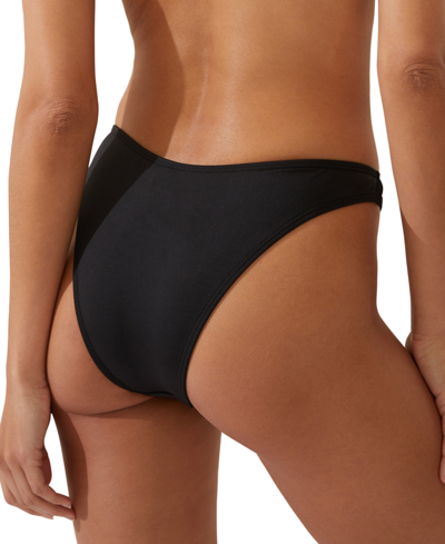 Shop Cotton On Refined High-side Brazilian Bikini Bottoms In Black