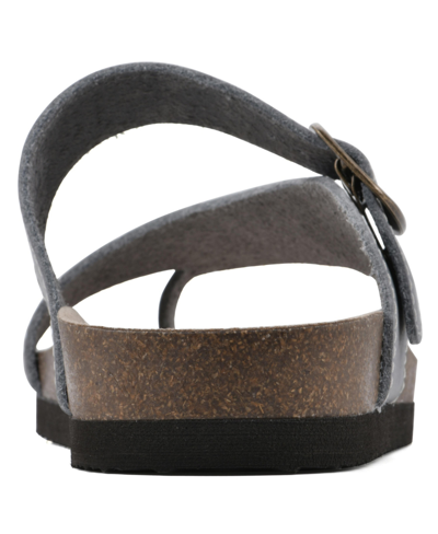 White Mountain Women's Carly Footbed Sandals In Brown,leather