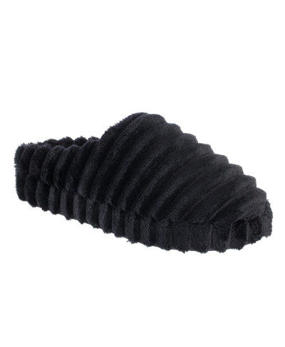 Shop Isotoner Signature Women's Margo Memory Foam Spa Hoodback Slippers In Black