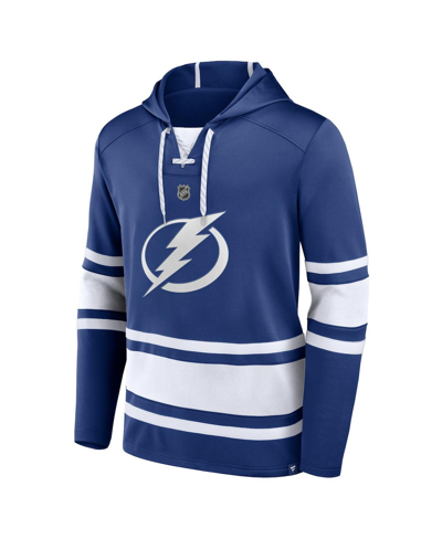 Fanatics Branded Nikita Kucherov Blue Tampa Bay Lightning Name & Number Lace-up Pullover Hoodie In Blue