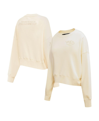 Pro Standard Cream Philadelphia Flyers Neutral Pullover Sweatshirt In Cream