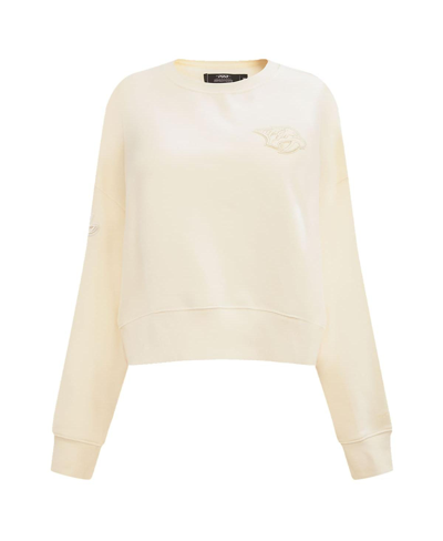 Pro Standard Cream Philadelphia Flyers Neutral Pullover Sweatshirt In Cream