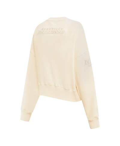 Pro Standard Cream Philadelphia Flyers Neutral Pullover Sweatshirt In Cream