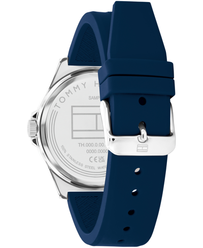 Shop Tommy Hilfiger Men's Quartz Blue Silicone Watch 42mm