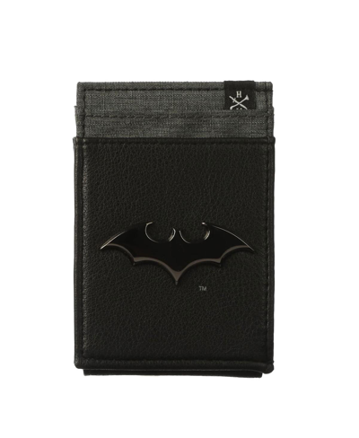 Shop Heroes & Villains Men's And Women's  Batman Money Clip Wallet In Black
