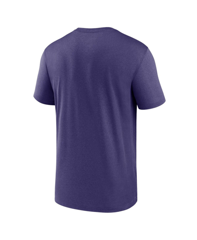 Shop Nike Men's  Purple Baltimore Ravens Legend Logo Performance T-shirt
