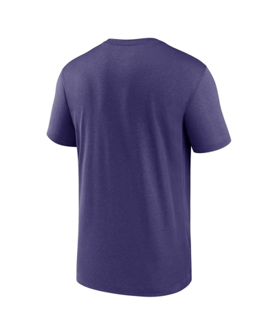 Nike Men's Big And Tall Purple Baltimore Ravens Logo Essential Legend Performance T-shirt In Purple