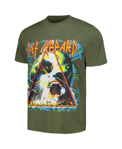 Shop Reason Men's And Women's Olive Def Leppard Hysteria T-shirt