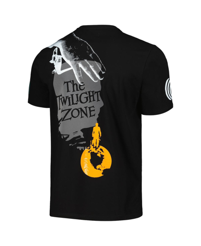 Shop Freeze Max Men's And Women's  Black Distressed The Twilight Zone Logo T-shirt