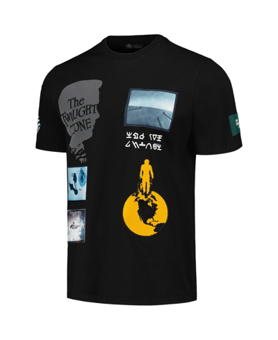 Freeze Max Men's And Women's  Black Distressed The Twilight Zone Logo T-shirt In Black