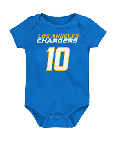 Outerstuff Baby Boys And Girls Justin Herbert Powder Blue Los Angeles Chargers Mainliner Player Name And Number In Powder Blue