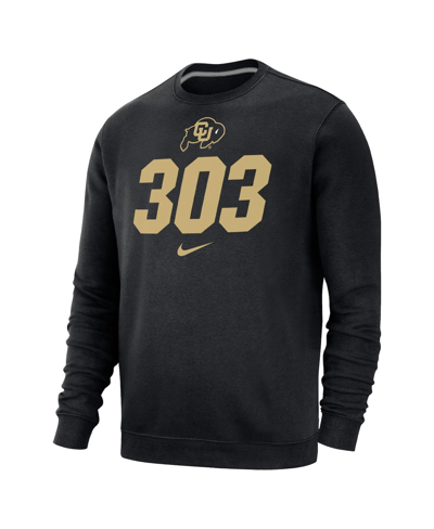 Shop Nike Men's  Black Colorado Buffaloes 303 Pullover Sweatshirt