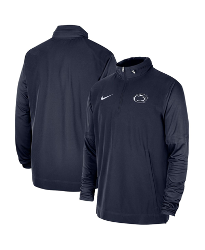 Shop Nike Men's  Navy Penn State Nittany Lions 2023 Coach Half-zip Hooded Jacket