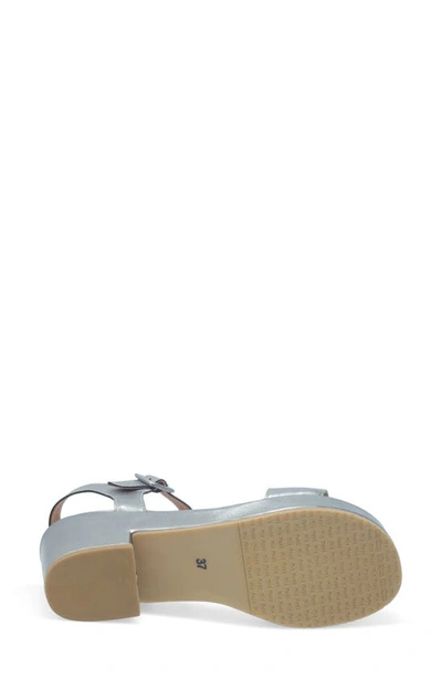 Miz Mooz Gillie Block Heel Platform Sandal In Pewter