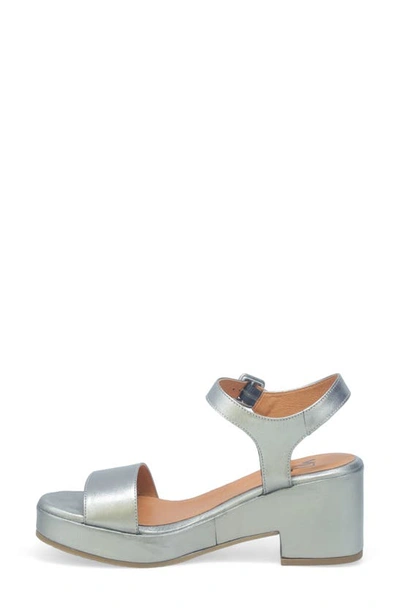 Shop Miz Mooz Gillie Block Heel Platform Sandal In Pewter