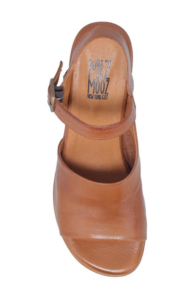 Shop Miz Mooz Gaia Block Heel Sandal In Brandy