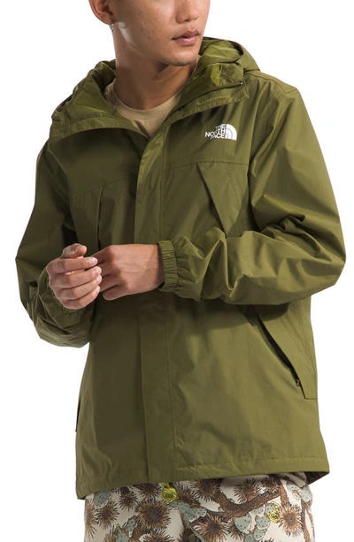 Shop The North Face Antora Waterproof Jacket In Forest Olive