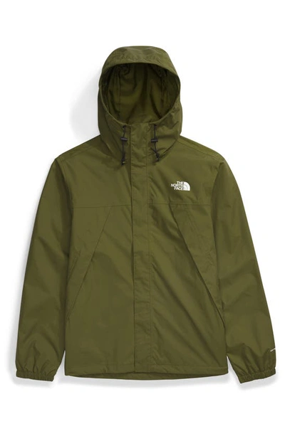 Shop The North Face Antora Waterproof Jacket In Forest Olive