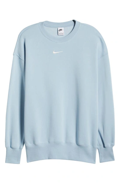 Shop Nike Sportswear Phoenix Sweatshirt In Light Armory Blue/ Sail