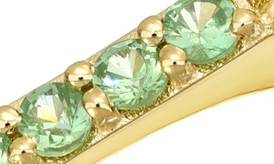 Bony Levy 14k Gold Stacking Ring In Tsavorite Peridot