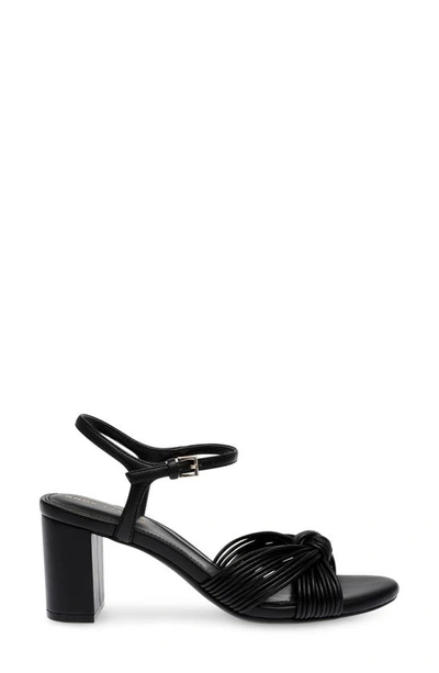 Shop Anne Klein Renatta Block Heel Sandal In Black Smooth