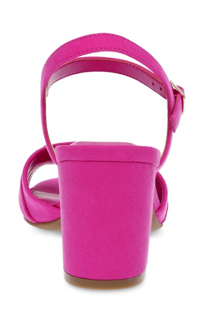 Shop Anne Klein Rennie Block Heel Sandal In Fuschia Pink