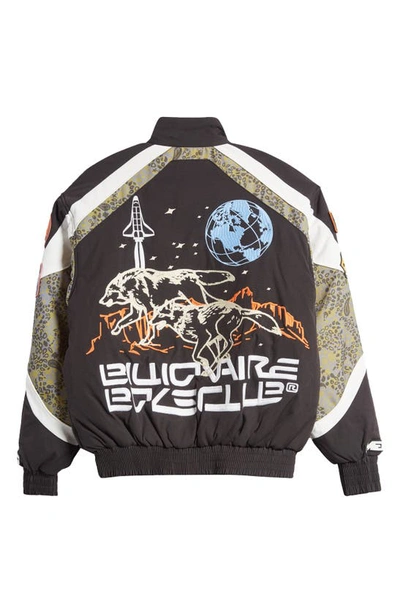 Shop Billionaire Boys Club Space Suit Oversize Racer Jacket In Black