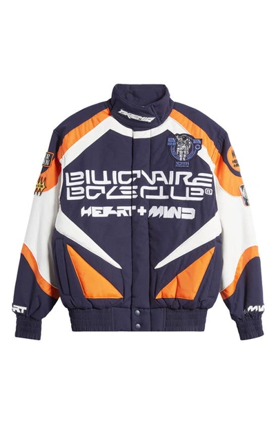 Shop Billionaire Boys Club Space Suit Oversize Racer Jacket In Maritime