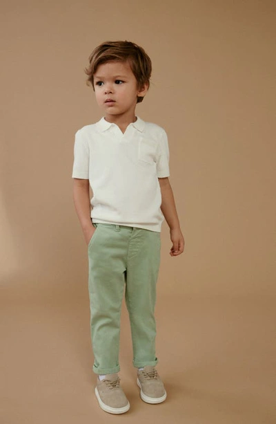 Next Kids' Stretch Cotton Chinos In Green