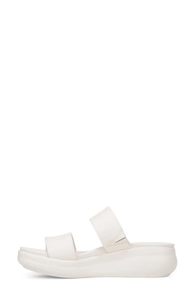 Shop Naturalizer Genn-drift Platform Slide Sandal In Warm White Leather