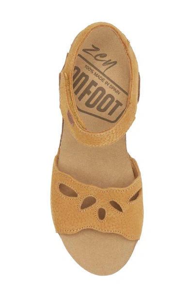Shop On Foot 320 Dayton Wedge Sandal In Mustard