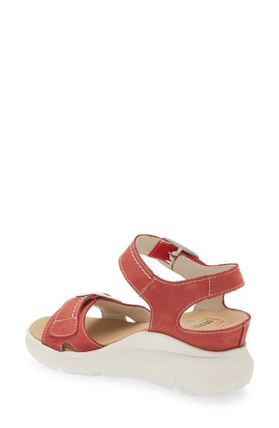 Shop On Foot 80217 Orleans Wedge Sandal In Red