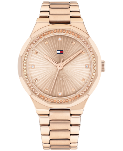Shop Tommy Hilfiger Women's Quartz Carnation Gold-tone Stainless Steel Watch 36mm