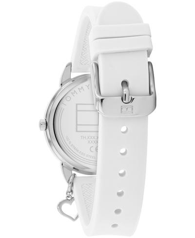 Shop Tommy Hilfiger Kids Quartz White Silicone Watch 34mm
