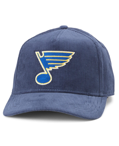 Shop American Needle Men's  Navy St. Louis Blues Corduroy Chain Stitch Adjustable Hat