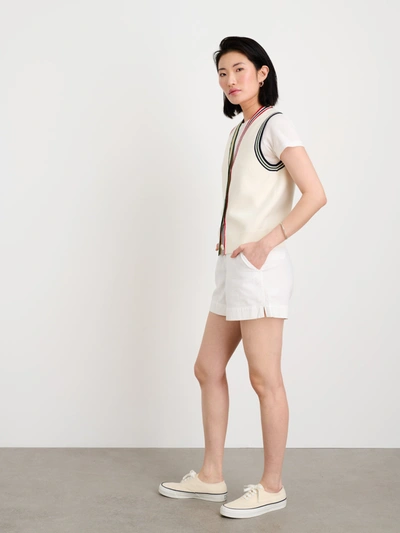 Shop Alex Mill Roland Sweater Vest In Ivory Combo