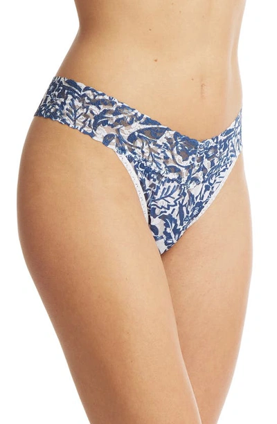 Shop Hanky Panky Print Original Rise Thong In Sketchbook Floral